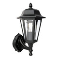 Lewis Outdoor Wall Light Matt Black and Glass IP44