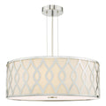 Locryn 4 Light Pendant Polished Chrome and Ivory