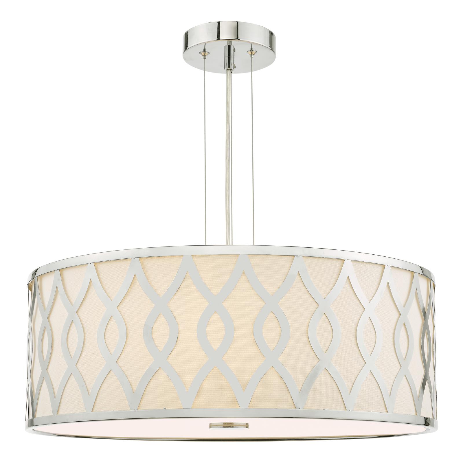 Locryn 4 Light Pendant Polished Chrome and Ivory