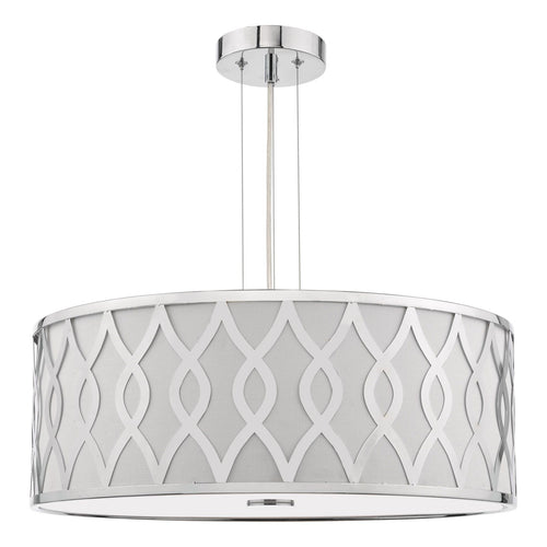 Locryn 4 Light Pendant Polished Chrome and Ivory