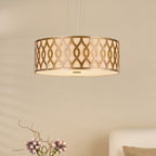 Locryn 4 Light Pendant Brushed Bronze and Taupe
