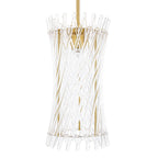 Loire Pendant Natural Brass and Glass