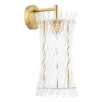 Loire Wall Light Natural Brass and Glass