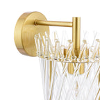 Loire Wall Light Natural Brass and Glass
