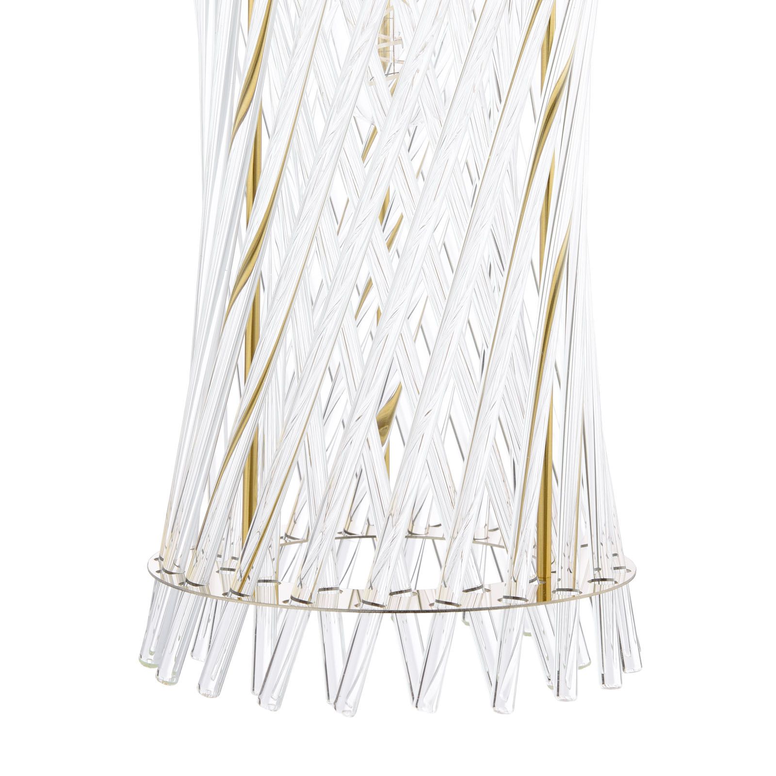 Loire Wall Light Natural Brass and Glass