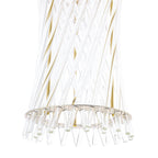 Loire Wall Light Natural Brass and Glass