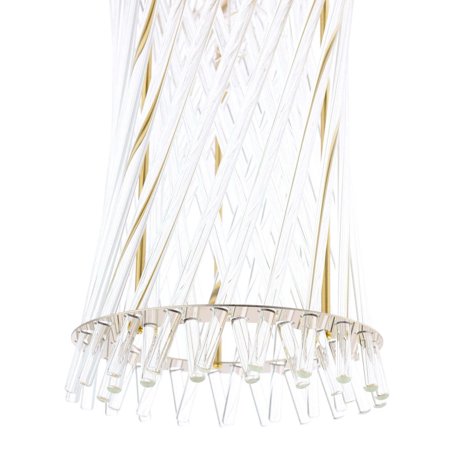 Loire Wall Light Natural Brass and Glass