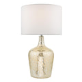 Lolek Dual Light Table Lamps Clear/Silver Glass With Shade