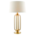 Lucie Table Lamps Satin Brass With Shade
