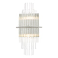 Lukas 2 Light Wall Light Polished Chrome Glass