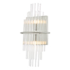 Lukas 2 Light Wall Light Polished Chrome Glass