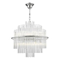 Lukas 13 Light Pendant Polished Chrome Glass