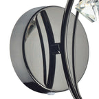 Luther Wall Light Black Chrome Crystal