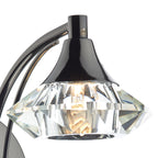 Luther Wall Light Black Chrome Crystal