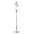 Luther 3 Light Floor Lamps Polished Chrome Crystal