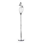 Luther 3 Light Floor Lamps Polished Chrome Crystal