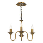 Lydian 3 Light Pendant Antique Bronze Fitting Only