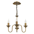 Lydian 3 Light Pendant Antique Bronze Fitting Only