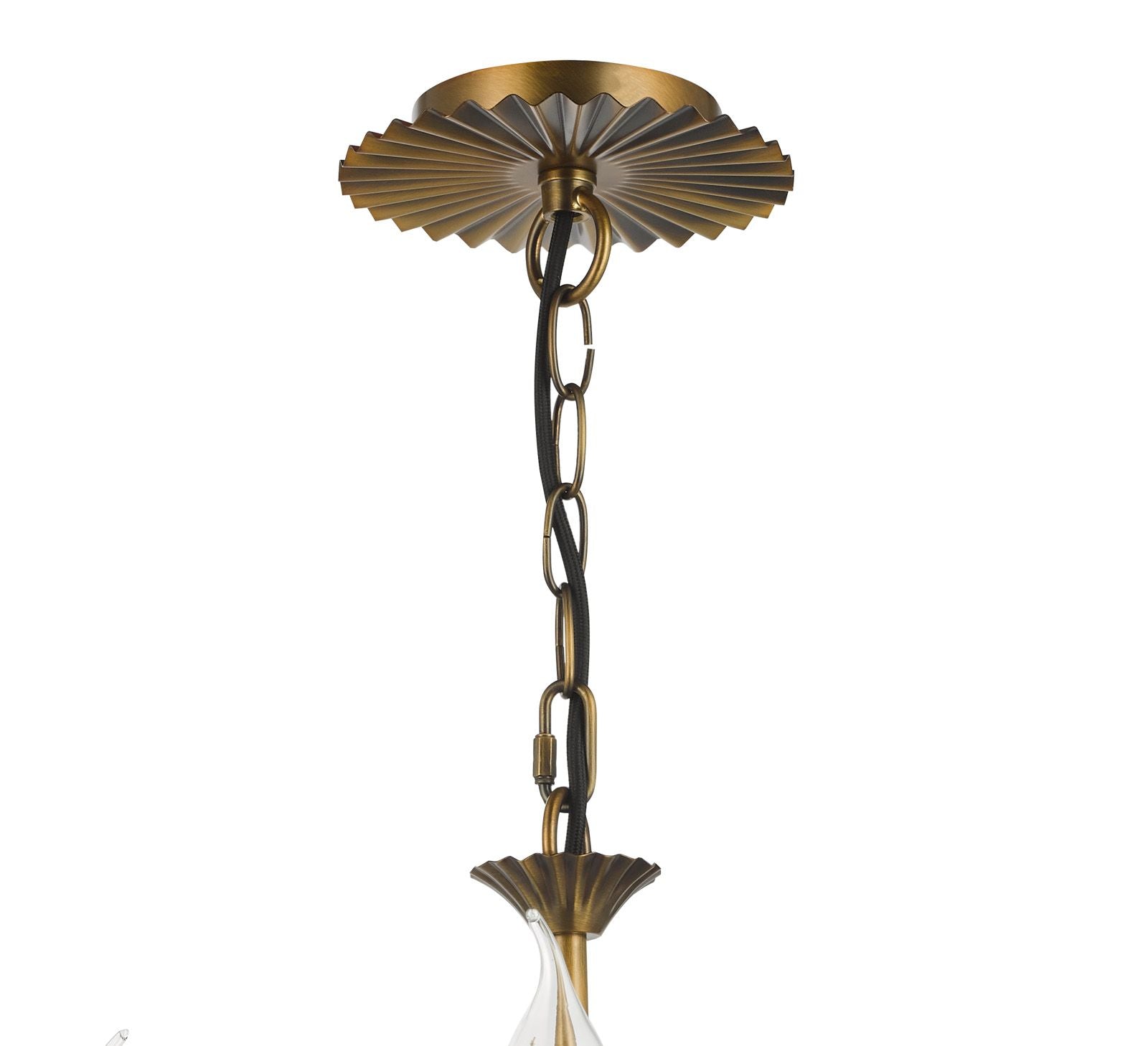 Lydian 3 Light Pendant Antique Bronze Fitting Only