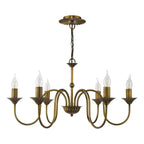 Lydian 6 Light Pendant Antique Bronze Fitting Only
