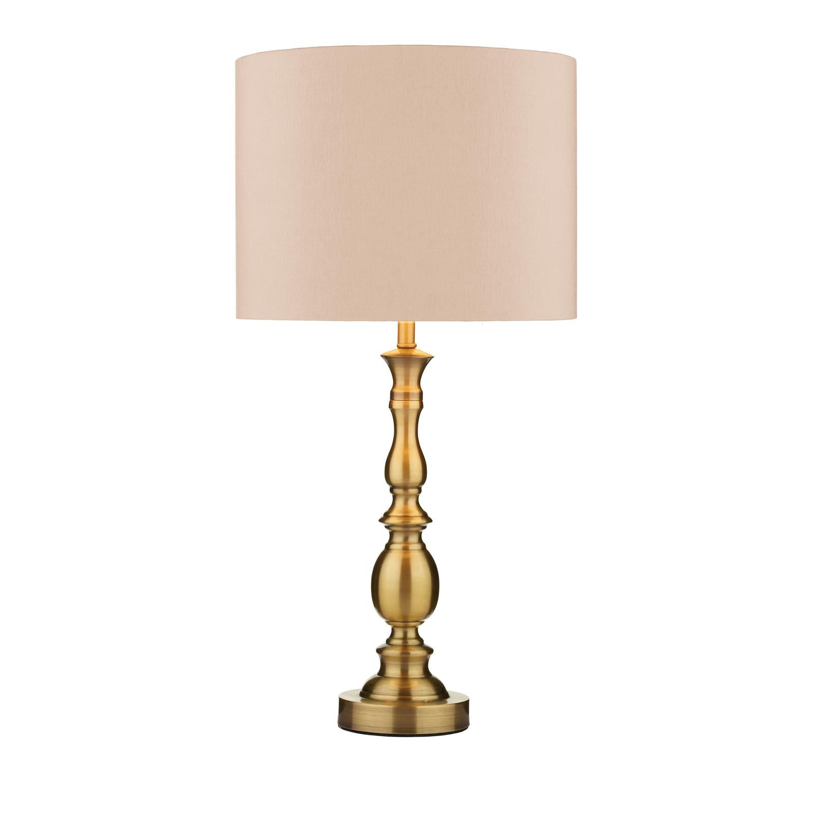 Classic bedside table lamp with warm ambient lighting