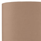 DAR Madrid Table Lamp Antique Brass Fabric Shade