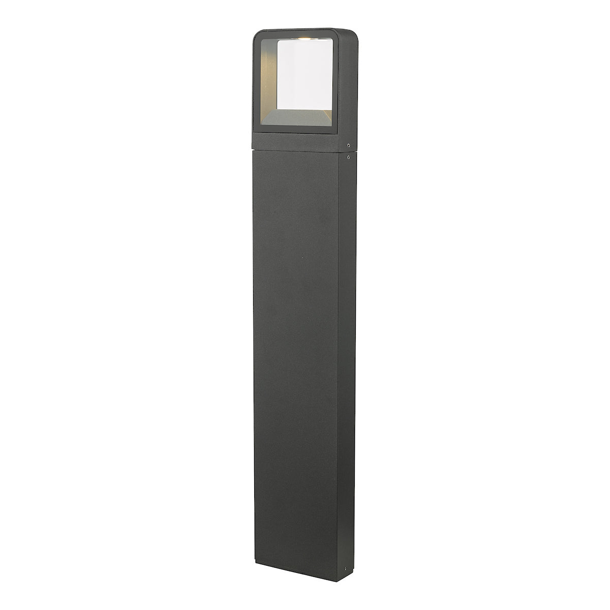 Malone Outdoor Post With Square Light Matt Grey IP65 LED