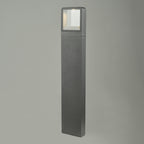 Malone Outdoor Post With Square Light Matt Grey IP65 LED