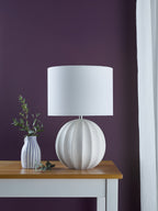 Mavis Ceramic Table Lamp Cream With Shade