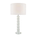 Mina Table Lamps Polished Chrome & Crystal With Shade