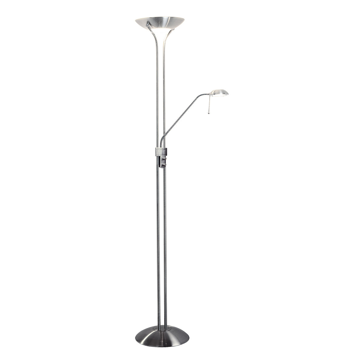 Montana Mother & Child Floor Lamp Satin Chrome