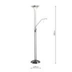 Montana Mother & Child Floor Lamp Satin Chrome