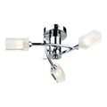Morgan 3 Light Semi Flush Polished Chrome