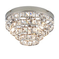 Motown 4-Light Polished Chrome Semi Flush Ceiling Light with Glass Beads