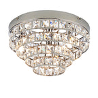 Motown 4-Light Polished Chrome Semi Flush Ceiling Light with Glass Beads