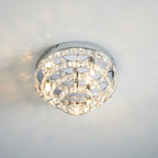 Motown 4-Light Polished Chrome Semi Flush Ceiling Light with Glass Beads