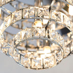 Motown 4-Light Polished Chrome Semi Flush Ceiling Light with Glass Beads