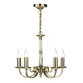 Murray 5 Light Dual Mount Pendant Antique Brass