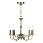Murray 5 Light Dual Mount Pendant Antique Brass