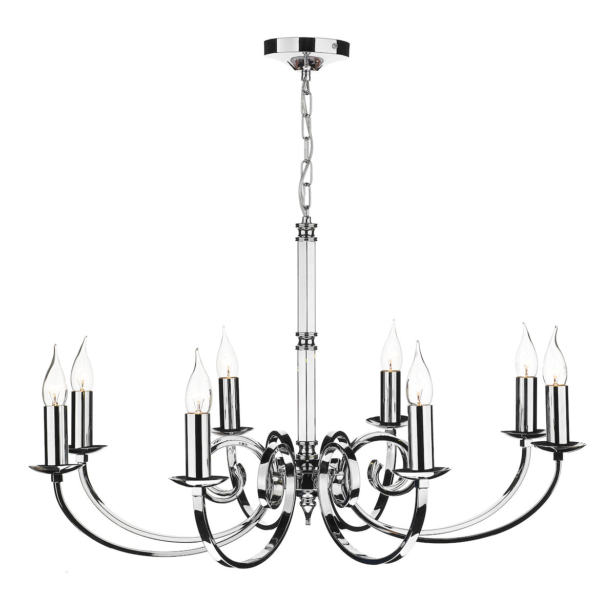 Murray 8 Light Dual Mount Pendant Polished Chrome
