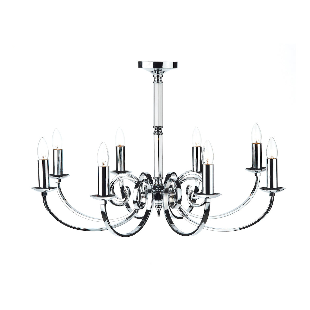 Murray 8 Light Dual Mount Pendant Polished Chrome
