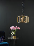 Myka 4 Light Pendant Brushed Bronze
