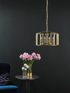 Myka 4 Light Pendant Brushed Bronze
