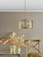 Myka 4 Light Pendant Brushed Bronze
