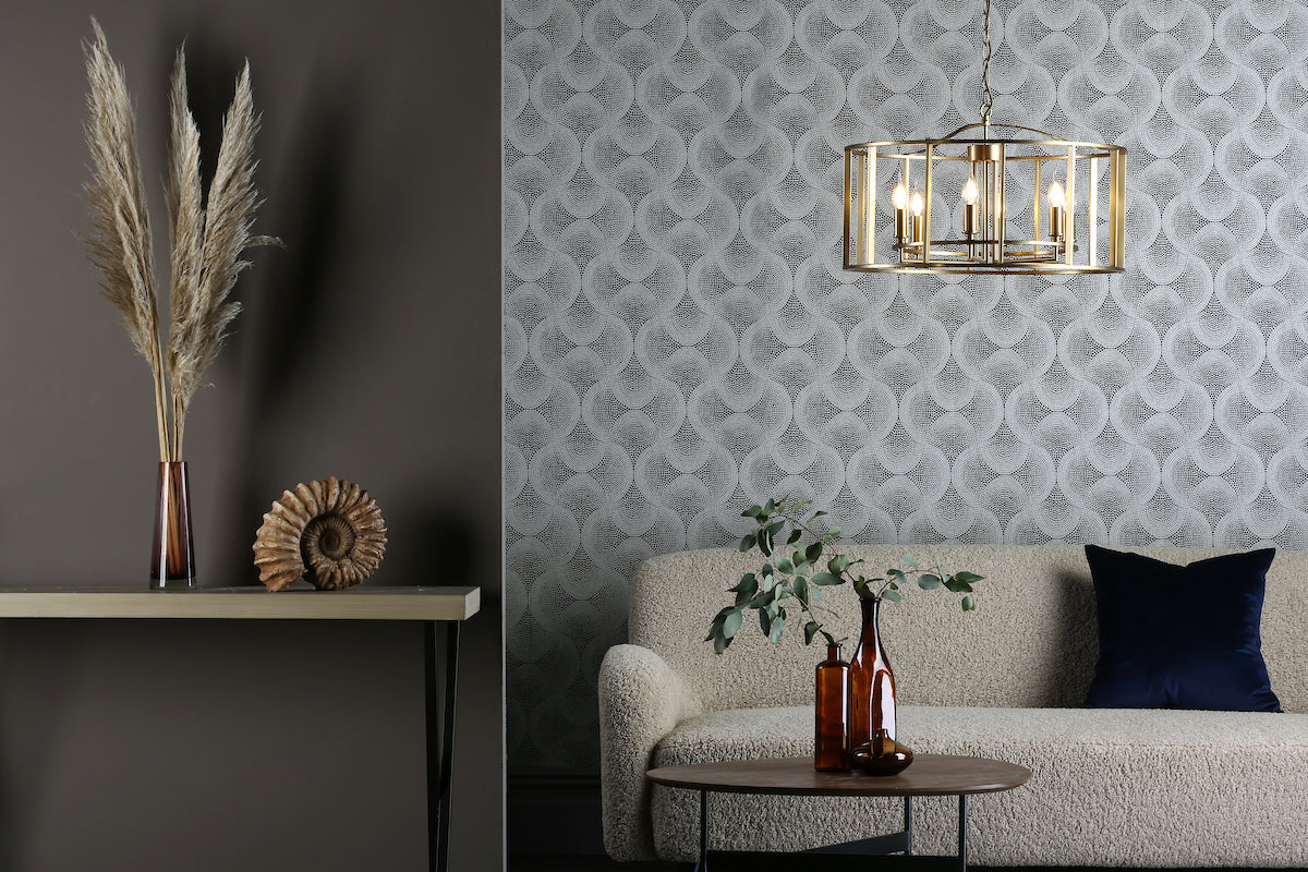 Myka 6 Light Pendant Brushed Bronze