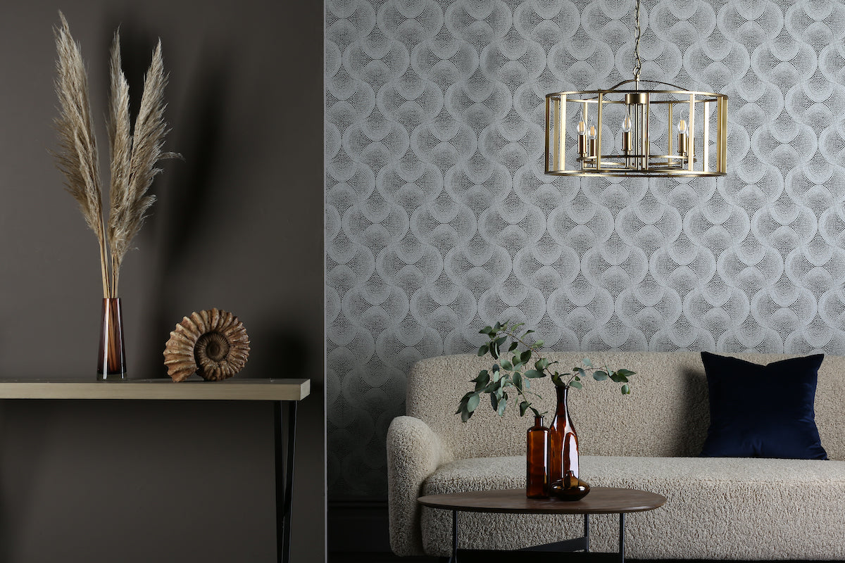 Myka 6 Light Pendant Brushed Bronze