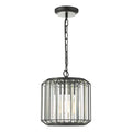 Naeva Pendant Satin Black & Crystal