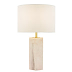 Nalani Table Lamps Pink Marble Effect With Shade