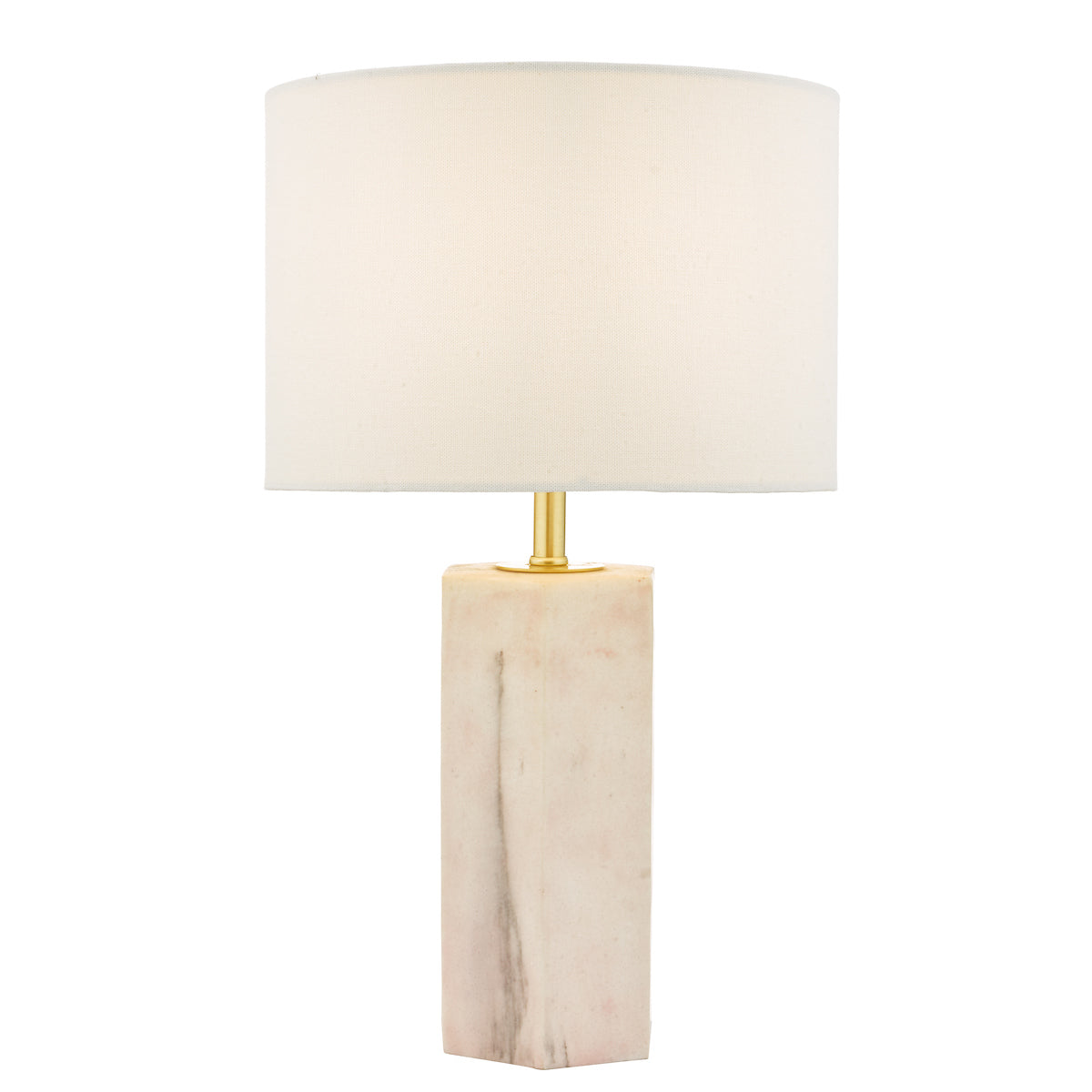 Nalani Table Lamps Pink Marble Effect With Shade