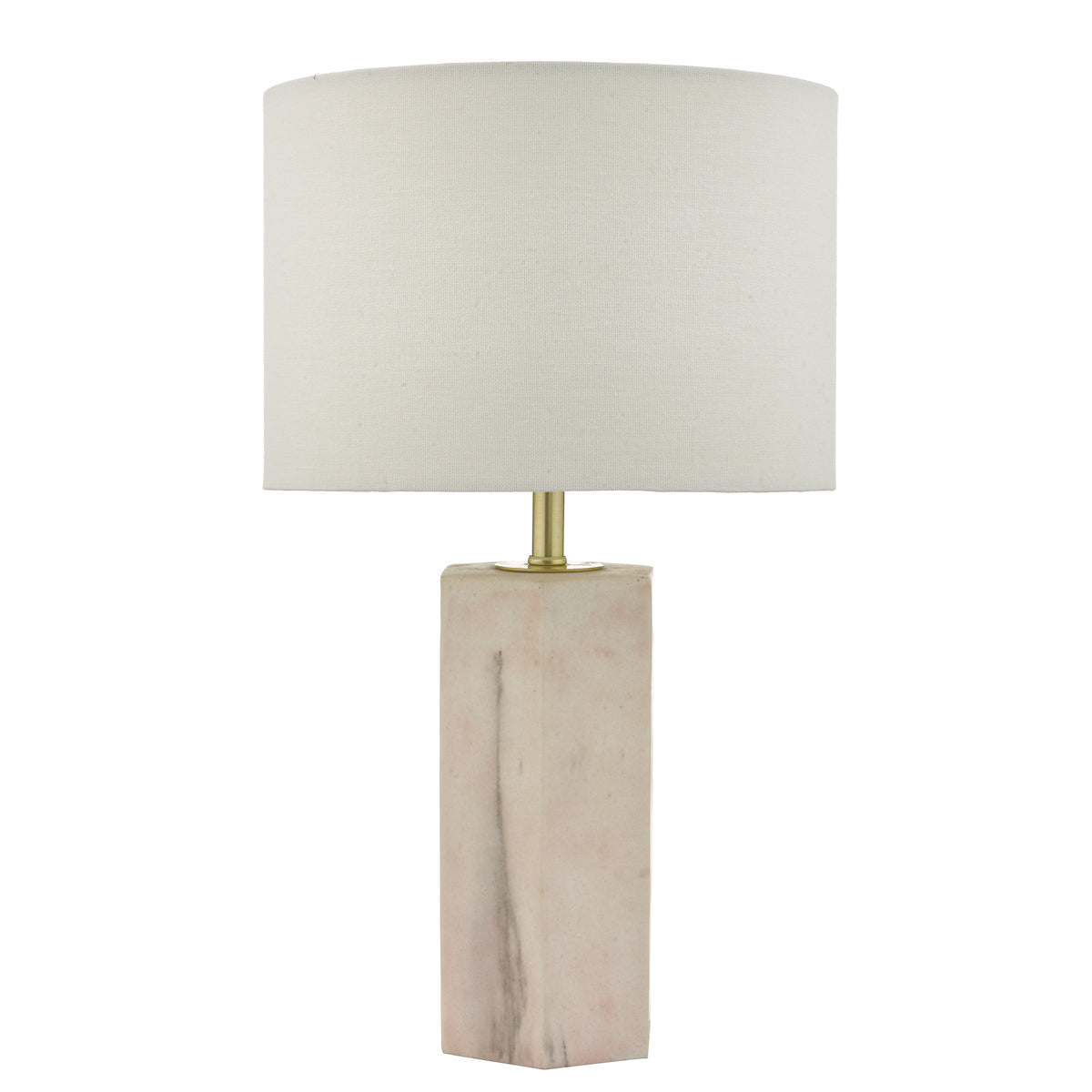 Nalani Table Lamps Pink Marble Effect With Shade